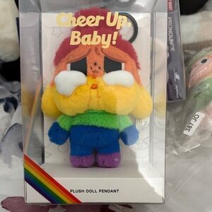 Cheer Up Baby Plush Doll Pendant - Multicolor
